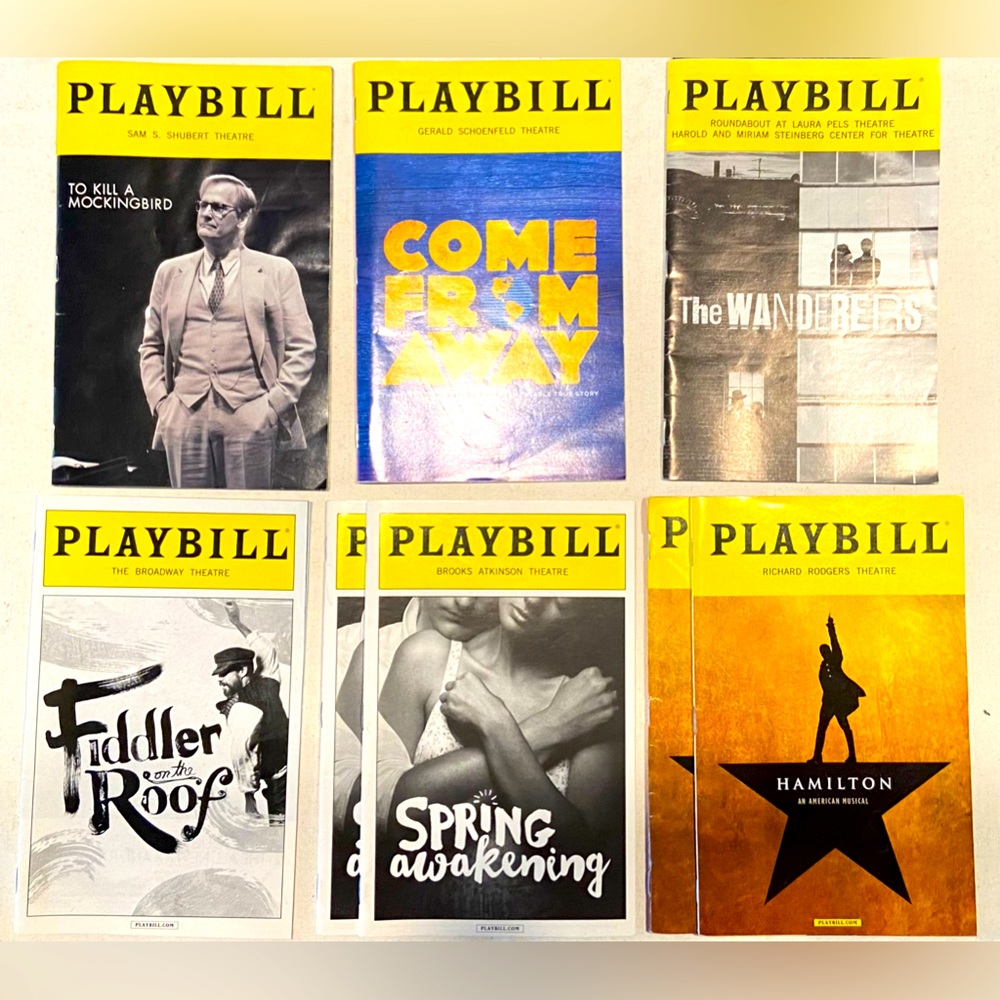 Eight Broadway Playbills